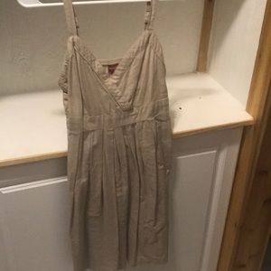 Thin strap canvas dress